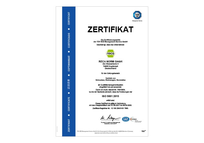 Zertifiziert sind wir auch.